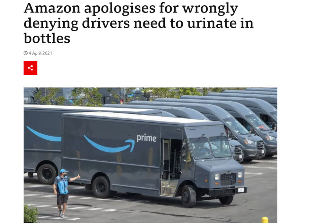 حقيقة جيف بيزوس 9 Amazon apologises for wrongly denying drivers need to urinate in bottles BBC News Google Chrome 12 2 2023 9 12 38 PM